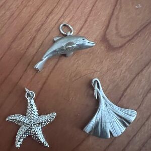 Pewter sea theme pendants